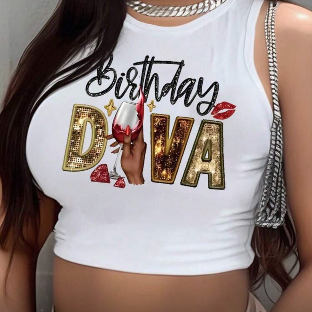 Birthday Diva Crop Top
